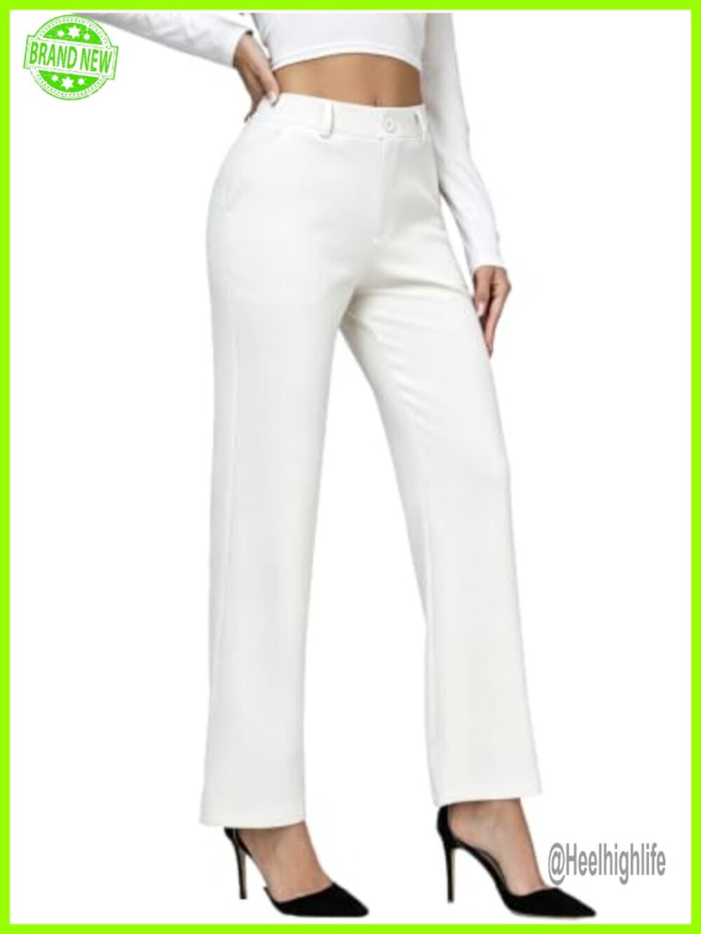 Womens Palazzo Dress Pants Straight Leg Business Casual Slacks